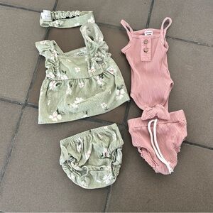 3-6 Month Two Baby Outfits